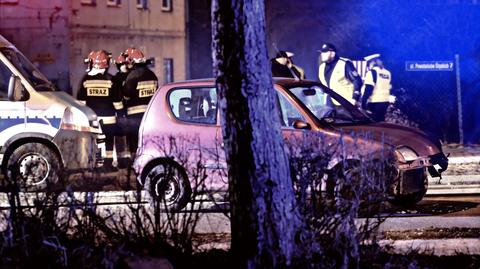Wypadek kolumny rządowej w Oświęcimiu. Zdjęcia z miejsca zdarzenia (wideo archiwalne)
