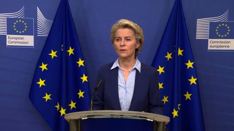 Ursula von der Leyen: sankcje te bezpośrednio są wymierzone w firmy i osoby, które były zaangażowane w proces destabilizacji Ukrainy