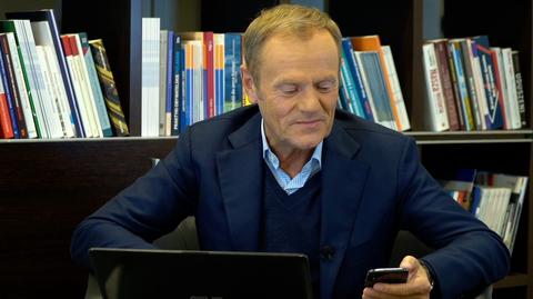 Tusk odczytał wiadomość od teściowej w sprawie partyjnych współpracowników