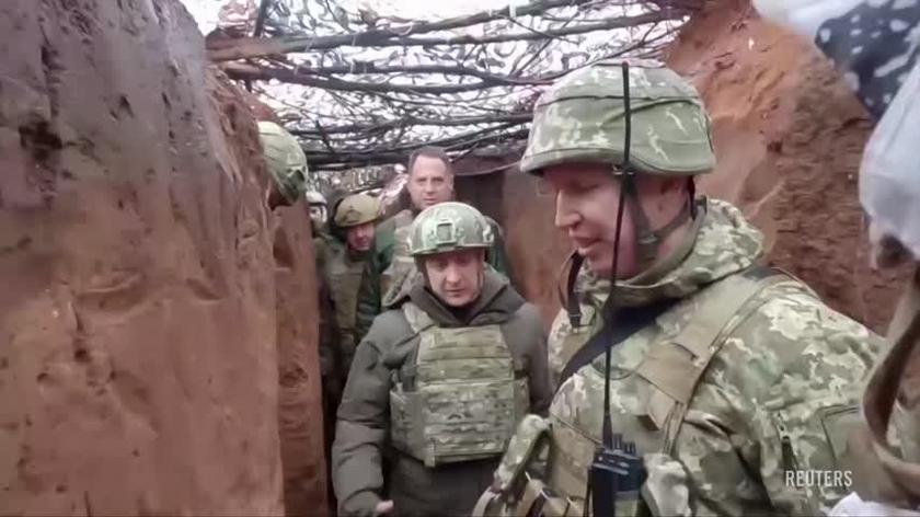 Volodymyr Zelensky visited soldiers in Donbas 