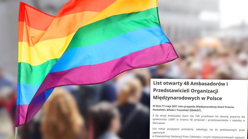 List otwarty 48 ambasadorów i przedstawicieli organizacji międzynarodowych w Polsce popracia dla społeczności LGBTI