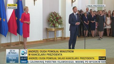 Andrzej Duda powołał swoją kancelarię 
