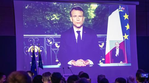 Francuzi są w szoku po decyzji prezydenta o rozwiązaniu Zgromadzenia Narodowego