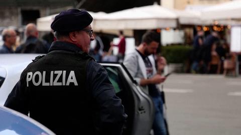 Włoska policja. Wideo archiwalne