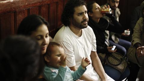 Egipski aktywista Alaa Abd al-Fattah na wolności 