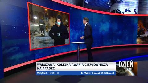 Warszawa. Awaria ciepłownicza na Pradze