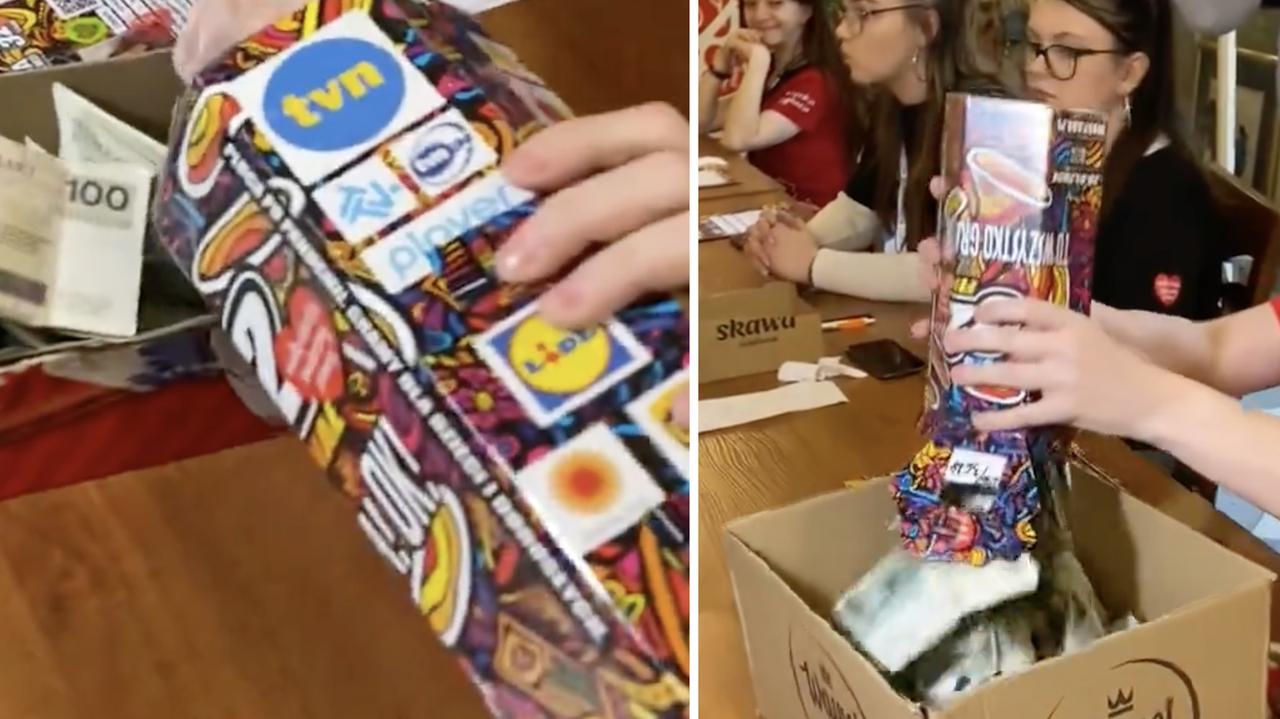 Datek nie zmieścił się w jednej puszce, potrzebna była druga. W sumie trafiło do nich 100 tysięcy złotych