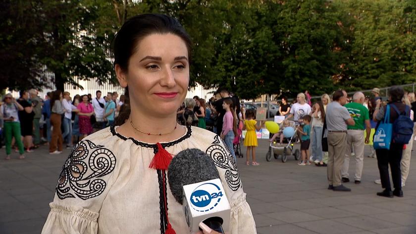 Organizador de celebraciones en Szczecin: Nos solidarizamos, hoy salimos a demostrar que estamos por la paz.