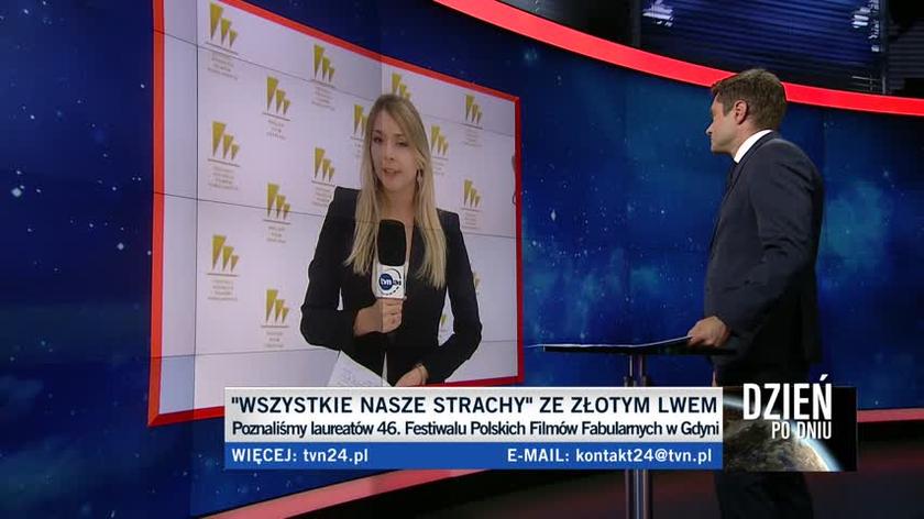 Relacja reporterki TVN24 z festiwalu filmowego w Gdyni (25.09.2021)