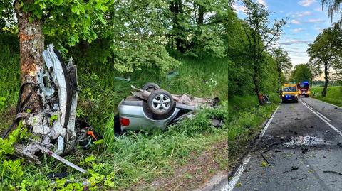 Śmiertelny wypadek pod Węgorzewem, nie żyje kierowca