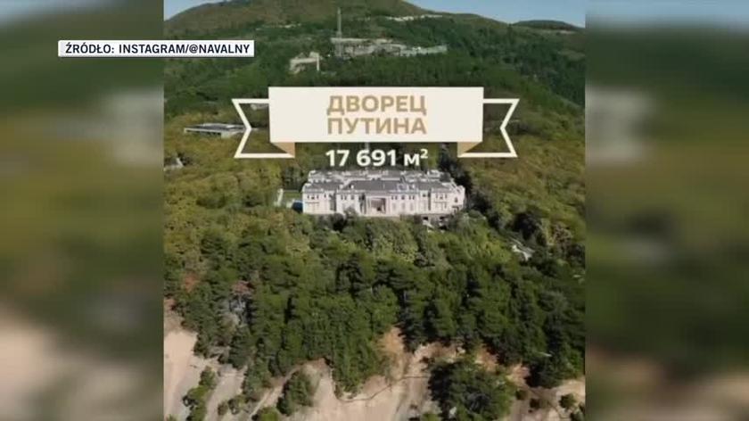 Fundacja Nawalnego opublikowała materiał "Pałac dla Putina"