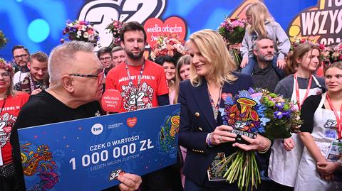 Kasia Kieli do Jurka Owsiaka: cieszę się, że mogę przekazać milion złotych od rodziny Warner Bros. Discovery