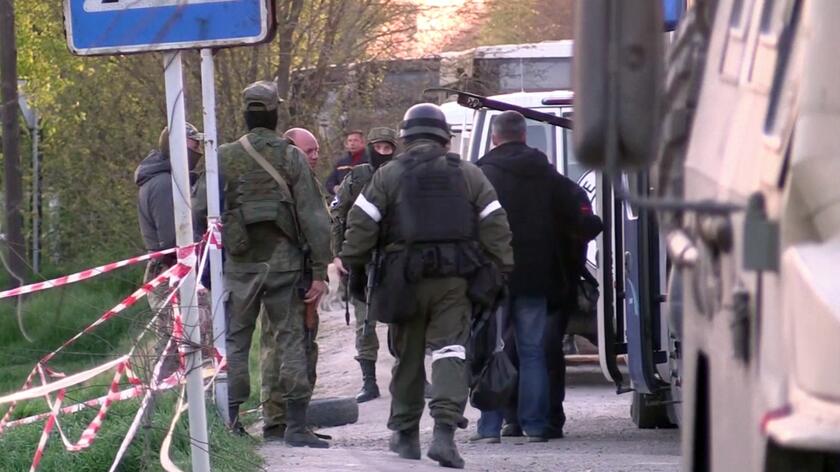 Obywatele Ukrainy deportowani przez rosyjskie wojsko. Wideo archiwalne