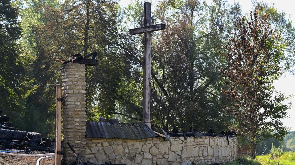 Pożar skansenu w Sanoku