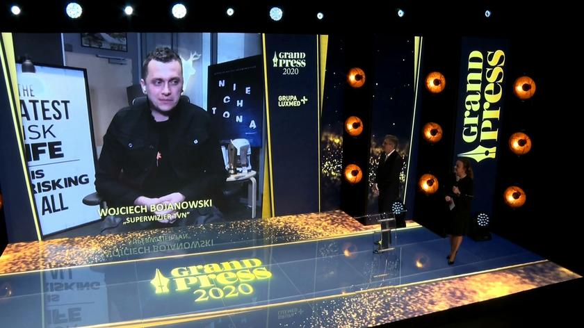 Wojciech Bojanowski z nagrodą Grand Press w kategorii reportaż telewizyjny/wideo