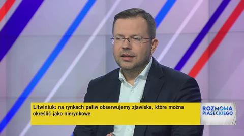 Prof. Litwiniuk: szacujemy podwyżki paliw po wyborach, w listopadzie i grudniu (wypowiedź z 9 października 2023)