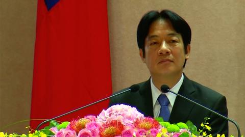Wiceprezydent Tajwanu William Lai. Wideo archiwalne