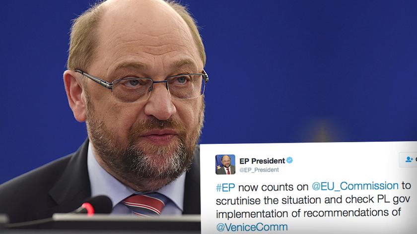 Opinię Komisji Weneckiej skomentował Martin Schulz 