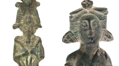 Specjaliści potwierdzają. W Kluczkowicach znaleziono figurki Ozyrysa i Bachusa z czasów starożytnego Egiptu i starożytnego Rzymu (materiał z 12.05.2023)