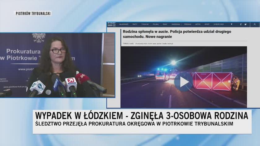 W wypadku zginęła trzyosobowa rodzina. Prokuratura o sprawie