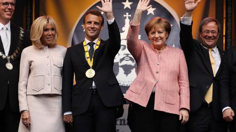 Emmanuel Macron wyróżniony nagrodą Karola Wielkiego