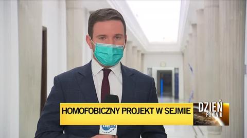 Posłowie dyskutowali o projekcie ustawy "Stop LGBT". Relacja z Sejmu reportera TVN24 Jana Piotrowskiego
