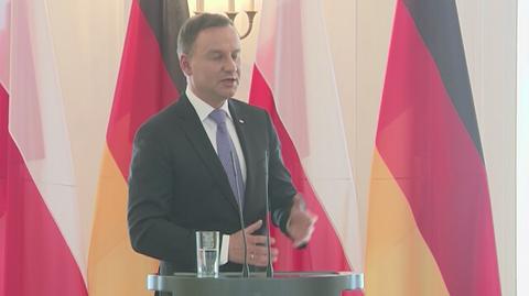 Prezydent Andrzej Duda w Berlinie: chcemy, by rozwój stosunków polsko-niemieckich dawał równe korzyści obu stronom