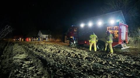 Dwie osoby zginęły w pożarze domu w miejscowości Krugło