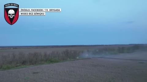 Ukraiński dron niszczy rosyjską wyrzutnię Tornado 