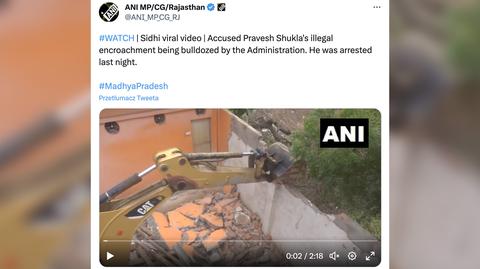 Pravesh Shukla oskarżony o nieprzyzwoite zachowanie, władze stanu Madhya Pradesh wyburzyły mu dom