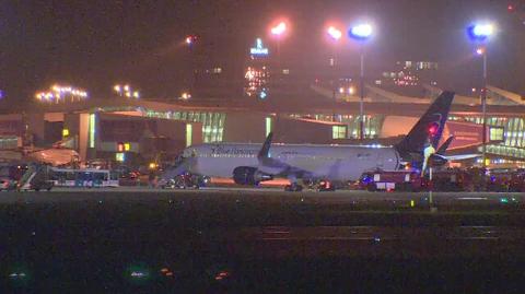 Awaryjne lądowanie Boeinga 767 na lotnisku Chopina