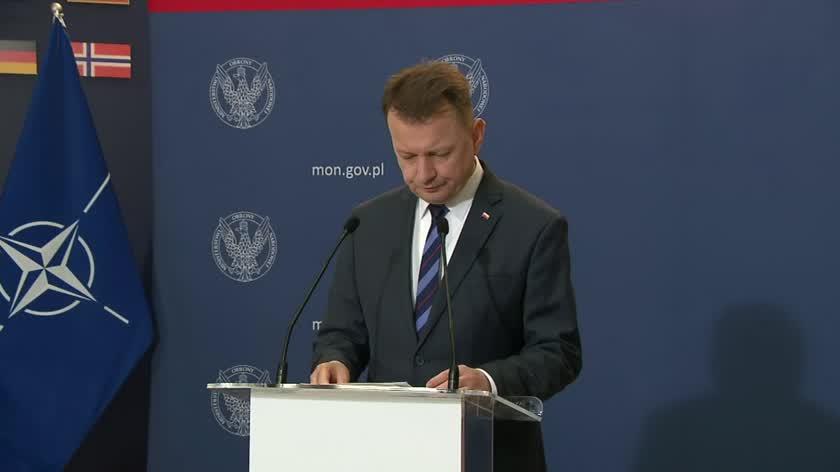 Całe wystąpienie Mariusza Błaszczaka w sprawie obiektu znalezionego pod Bydgoszczą