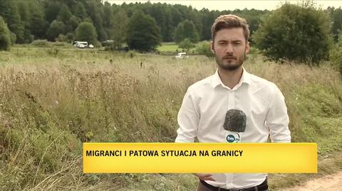 Na wysokości miejscowości Usnarz Górny wciąż przebywają 24 osoby. Relacja reportera TVN24