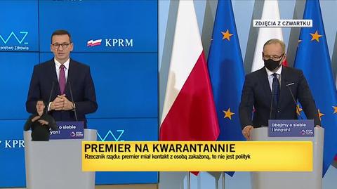 Krzysztof Skórzyński, "Fakty" TVN: Trwa analiza, z kim osoba zakażona miała jeszcze kontakt poza premierem. Na liście nie ma żadnego innego polityka