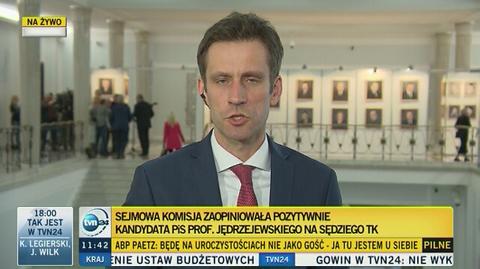 Sejmowa komisja sprawiedliwości zaopiniowała pozytywnie kandydata PiS prof. Jędrzejewskiego na sędziego TK