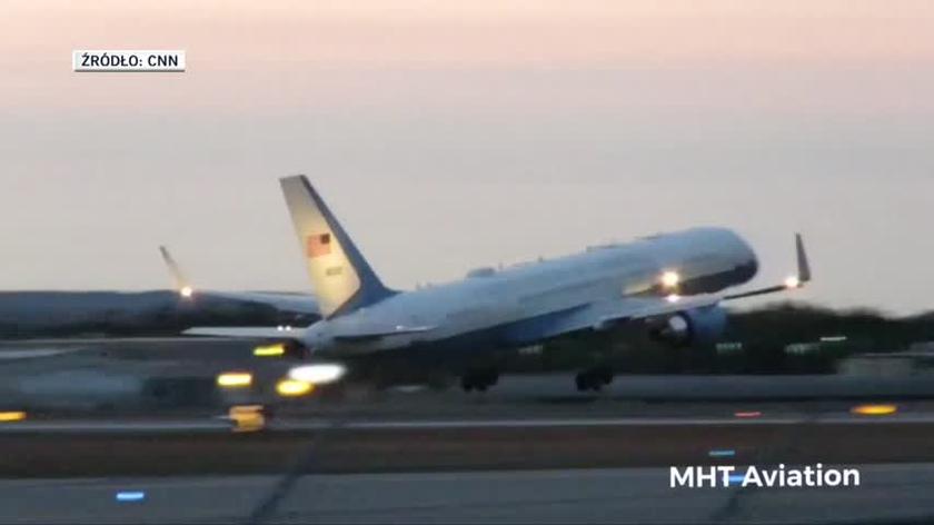 Air Force Two z wiceprezydentem USA na pokładzie zderzył się z ptakiem