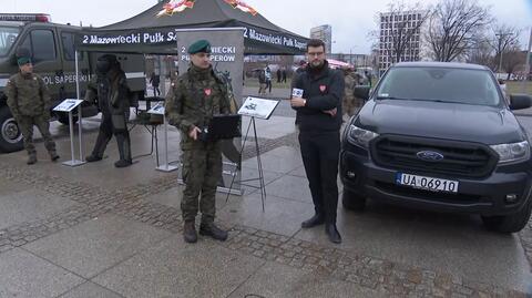 WOŚP 2024. Wojsko przygotowało atrakcje na błoniach Stadionu Narodowego. Relacja reportera TVN24