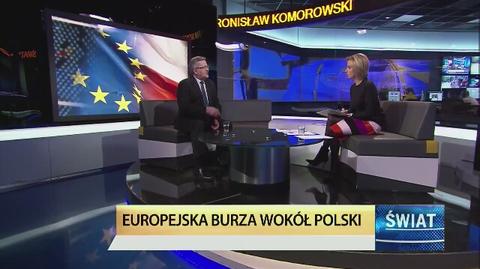 Bronisław Komorowski: premier insynuuje, że komisarz europejski sprzedał się za jedno odznaczenie