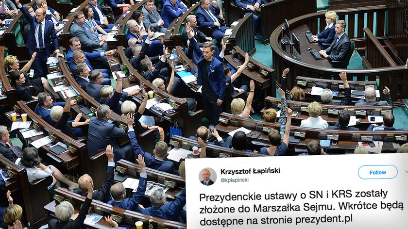 Andrzej Duda zaprezentował swoje propozycje projektów ustaw o KRS i o SN