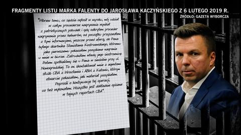Fragmenty listu Falenty do Kaczyńskiego. Pierwsza część
