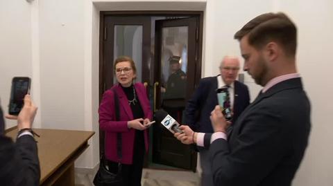 Gosiewska: nie szarpałam, Straż Marszałkowska otrzymała polecenie, by szarpać parlamentarzystów
