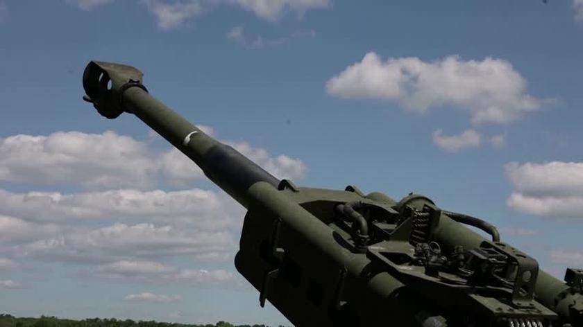 Amerykańskie haubice wykorzystywane przez ukraińską armię w Charkowie
