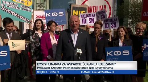 Parchimowicz: prokurator generalny domaga się, bym poniósł odpowiedzialność za gest solidarności wobec koleżanki
