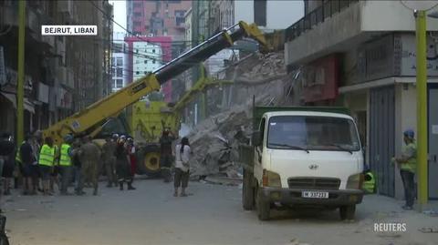 "Oznaki życia" pod gruzami w Bejrucie osłabły