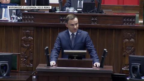 Prezydent Duda w 2015 roku: w każdym normalnym kraju demokratycznym dzieje się tak, że władza się zmienia