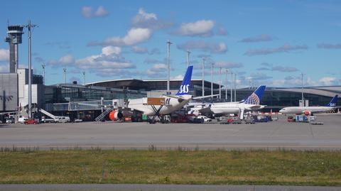 Lotnisko w Norwegii. Wideo archiwalne