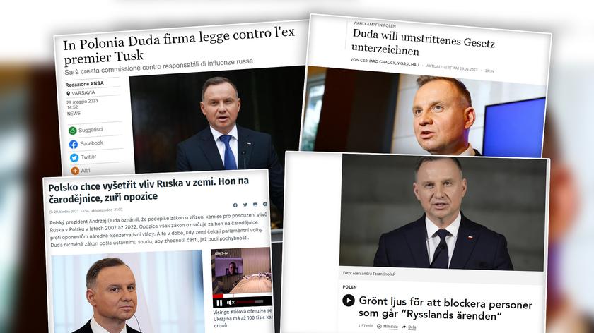 Reakcje zagranicznych mediów na decyzję prezydenta w sprawie "lex Tusk"