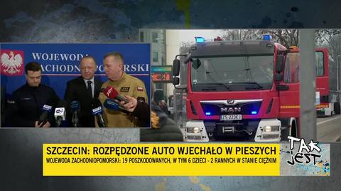 Policja: 33-latek, który wjechał w ludzi w Szczecinie, od czterech lat leczy się psychiatrycznie