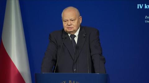 Adam Glapiński o obniżce stóp procentowych (wypowiedź z 8 lutego 2024)