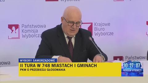 Szef PKW: wybory przebiegają w nadzwyczaj spokojnej atmosferze, ale oczywiście zdarzają się incydenty 